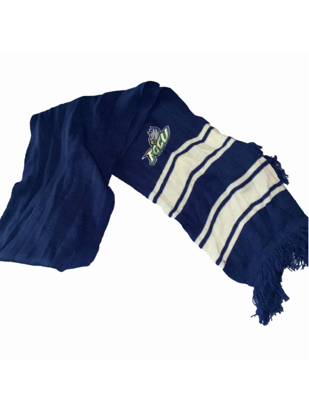FGCU Florida Gulf Coast University Scarf One Size Blue White Knit